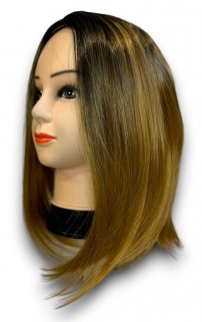 Peruka damska wysokiej jakości - brązowa, 40 cm